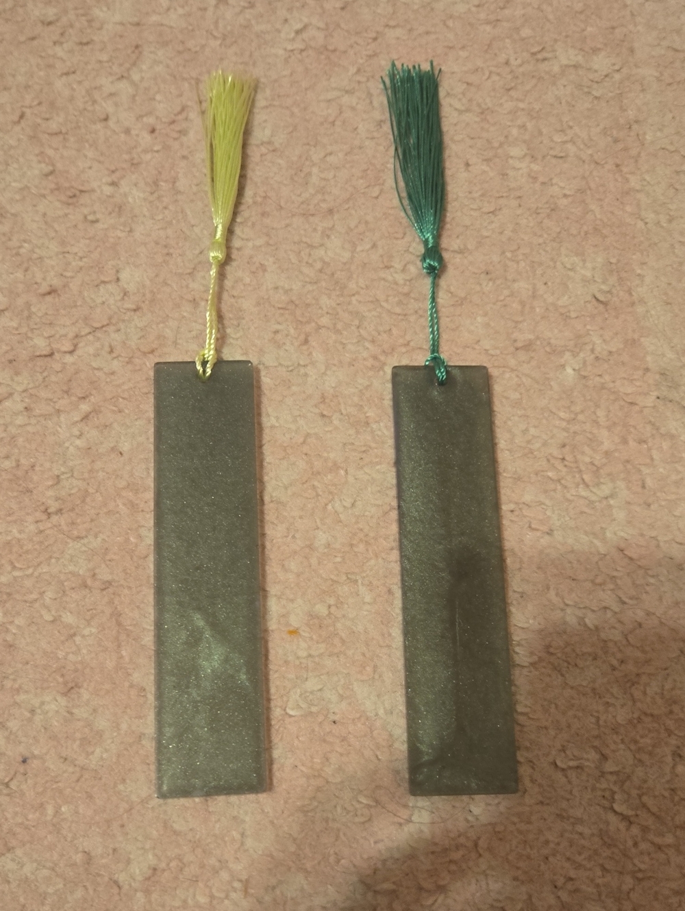 Two Green Bookmarks